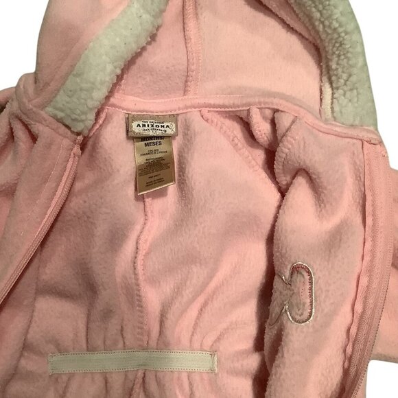 Arizona Jean Company Baby Girl Pink Lil Kitty Hooded Jumpsuit 3-6 Months - Picture 15 of 16